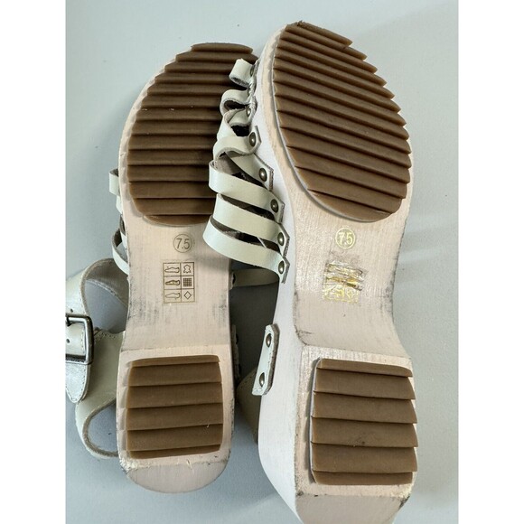 Kelsi Dagger Brooklyn Womens Leather Woven Clog Sandals Brown Size 7.5 Open Toe - Picture 12 of 12